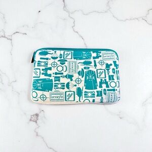 🎀 Benefit Makeup Bag | Pink Zipper Pouch | Travel Cosmetic Organizer